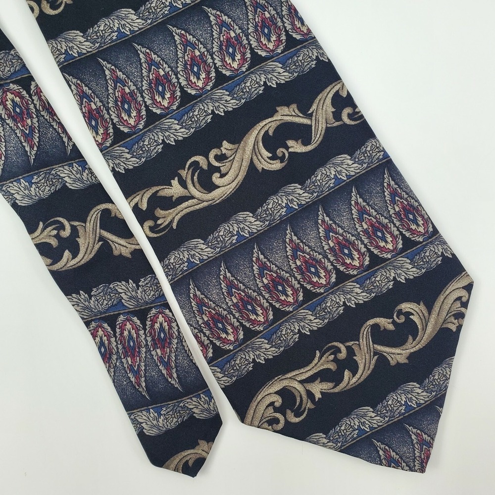 Henry‎ Grethel Black Wide Silk Tie Wide